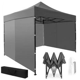 Automatický záhradný stan s pop-up systémom, 3x3 m, šedý