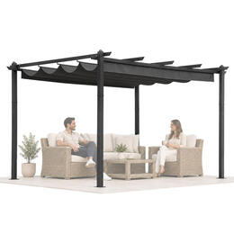 Záhradná pergola MultiGarden 3x4 m - oceľová, šedá
