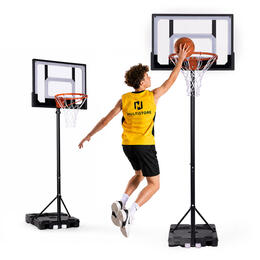 Voľne stojaci nastaviteľný basketbalový kôš MOVEPRO do výšky 210 cm
