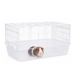 Klietka pre hlodavce Petsi pre morčatá a králiky, 80 cm, biela
