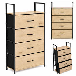 Textilný organizér s 4 šuflíkmi ModernHome - 60 cm
