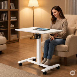 Mobilný stôl 70x48 cm s nastaviteľnou výškou 71.5-112 cm - ModernHome