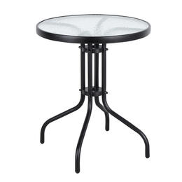 Elegantný záhradný stôl s tvrdeným sklom 60 cm pre terasu a balkón