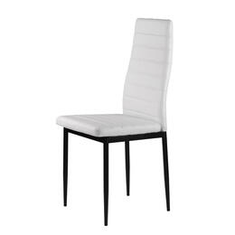 Set 4 bielych eco-kožených stoličiek do obývačky a jedálne