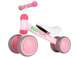 Ružové odrážadlo pre deti ECOTOYS