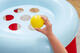 Nafukovací bazén s krytom Fisher-Price Lil’ Sunshine s loptičkami 89 x 89 x 84 cm