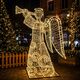 3D vianočná dekorácia - anjel s trúbkou LED 2,5 m