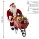 Mikuláš s vozíkom - LED melódia 45 cm