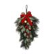 Vianočná kvapka - červená a zlatá ozdoba