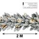 Vianočná girlanda s LED osvetlením 200 cm