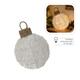 Vianočná LED bombka 25 x 34 cm biela
