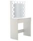 Biela toaletka s LED osvetlením 80 x 40 x 140 cm