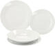 Okrúhly porcelánový obedový set 18 ks - biely