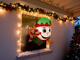 Dmuchaný elf na okno s LED osvetlením 90 cm