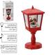Vianočná mini lampáš s LED pozdravom - červený