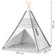 Detský stan Tipi Wigwam s podlahou – Hračkársky domček pre deti