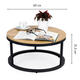 Moderný industriálny konferenčný stolík 60 cm - ModernHome