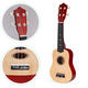 Detské drevené ukulele s nylonovými strunami od ECOTOYS