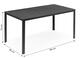 Záhradný stôl pre 6 osôb 156x78 cm šedý polywood, MultiGarden