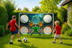 Futbalová brána s tréningovým terčom 180x122 cm, MOVEPRO