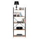 Moderná loft knižnica s 5 policami
