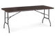 Cateringový set s 180 cm stolom a 2 lavicami, hnedý – MultiGarden