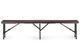 Cateringový set s 180 cm stolom a 2 lavicami, hnedý – MultiGarden