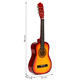 Detská gitara 86 cm - Klasická drevená 6-strunová gitara ECOTOYS