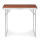 Skladací campingový stôl MultiGarden, 80x60 cm, hnedý