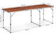 Skladací campingový stôl MultiGarden, hnedý 180x60 cm