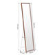 Veľké stojace zrkadlo s hliníkovým rámom, 148 cm - ModernHome