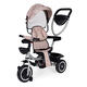 2-v-1 trojkolka s kočíkom a otočným sedadlom, béžová, ECOTOYS