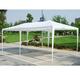 Záhradný pavilónový stan 3x6 m s 6 stenami, biely - MultiGarden