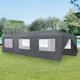 Záhradný pavilónový stan 3x9 m, šedý, MultiGarden