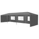 Záhradný pavilónový stan 3x9 m, šedý, MultiGarden