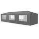 Záhradný pavilónový stan 3x9 m, šedý, MultiGarden