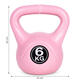 Ružový kettlebell 6 kg na cvičenie - ModernHome