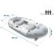 Inflatovateľný čln Mariner 3 pre 3 osoby s pádla, pumpou a držiakmi na rybárske prúty INTEX