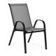 Set 4 šedých záhradných stoličiek na terasu alebo balkón, MultiGarden