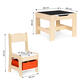 Detský nábytkový set – stôl a 2 stoličky s tabuľou ECOTOYS