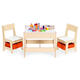 Detský nábytkový set – stôl a 2 stoličky s tabuľou ECOTOYS