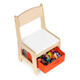 Detský nábytkový set – stôl a 2 stoličky s tabuľou ECOTOYS