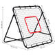 Futbalový rebounder tréningový cieľ 100x100 cm, MOVEPRO