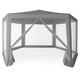 Záhradný pavilón s moskytiérou 2x2 m, šedý - MultiGarden