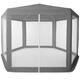 Záhradný pavilón s moskytiérou 2x2 m, šedý - MultiGarden