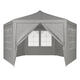 Záhradný pavilón s oknami 2x2 m, šedý - MultiGarden