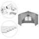 Záhradný pavilón s oknami 2x2 m, šedý - MultiGarden