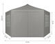 Záhradný pavilón s oknami 2x2 m, šedý - MultiGarden