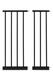 Bezpečnostná brána ECOTOYS 74-132 cm pre schody a dvere, čierna