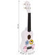 Detské drevené ukulele s 4 nylonovými strunami a trsátkom ECOTOYS